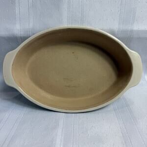 Pampered Chef Family Heritage Traditions Oval Stoneware Baking Dish NWOB